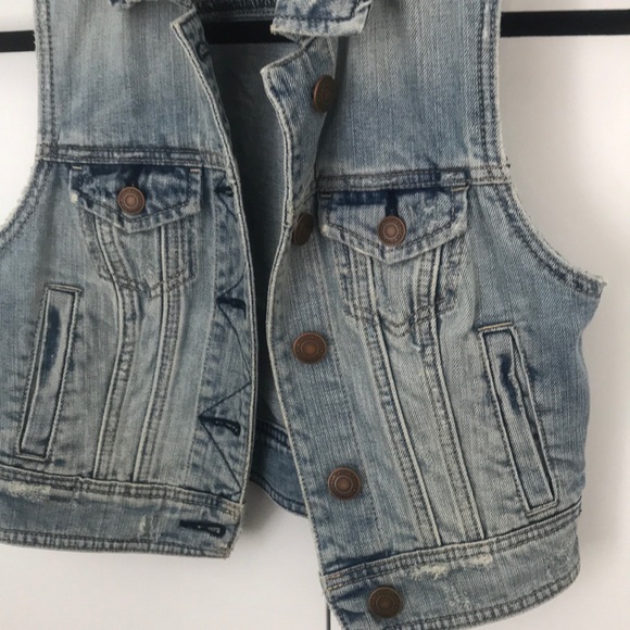 2/$20 American Eagle denim vest - Picture 2 of 2